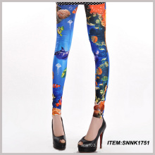 Cheap Print Flower Leggings Wholesale (SNNK1751)